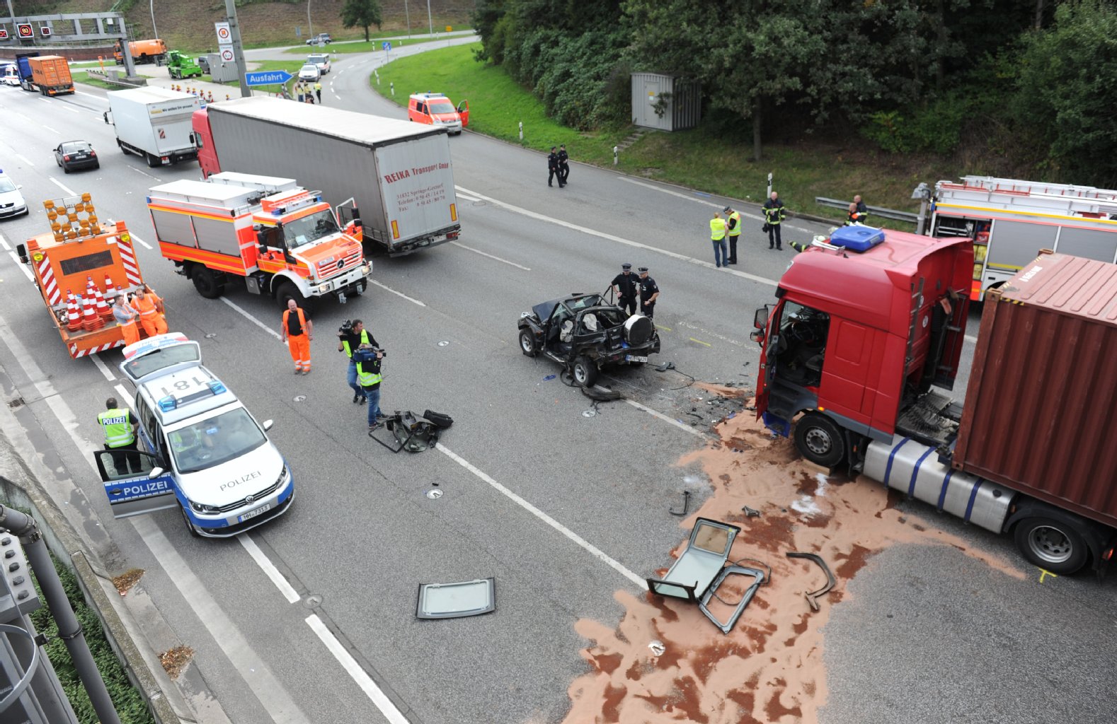 Massenkarambolage Auf A T Dlicher Unfall Vor Dem Hamburger Elbtunnel