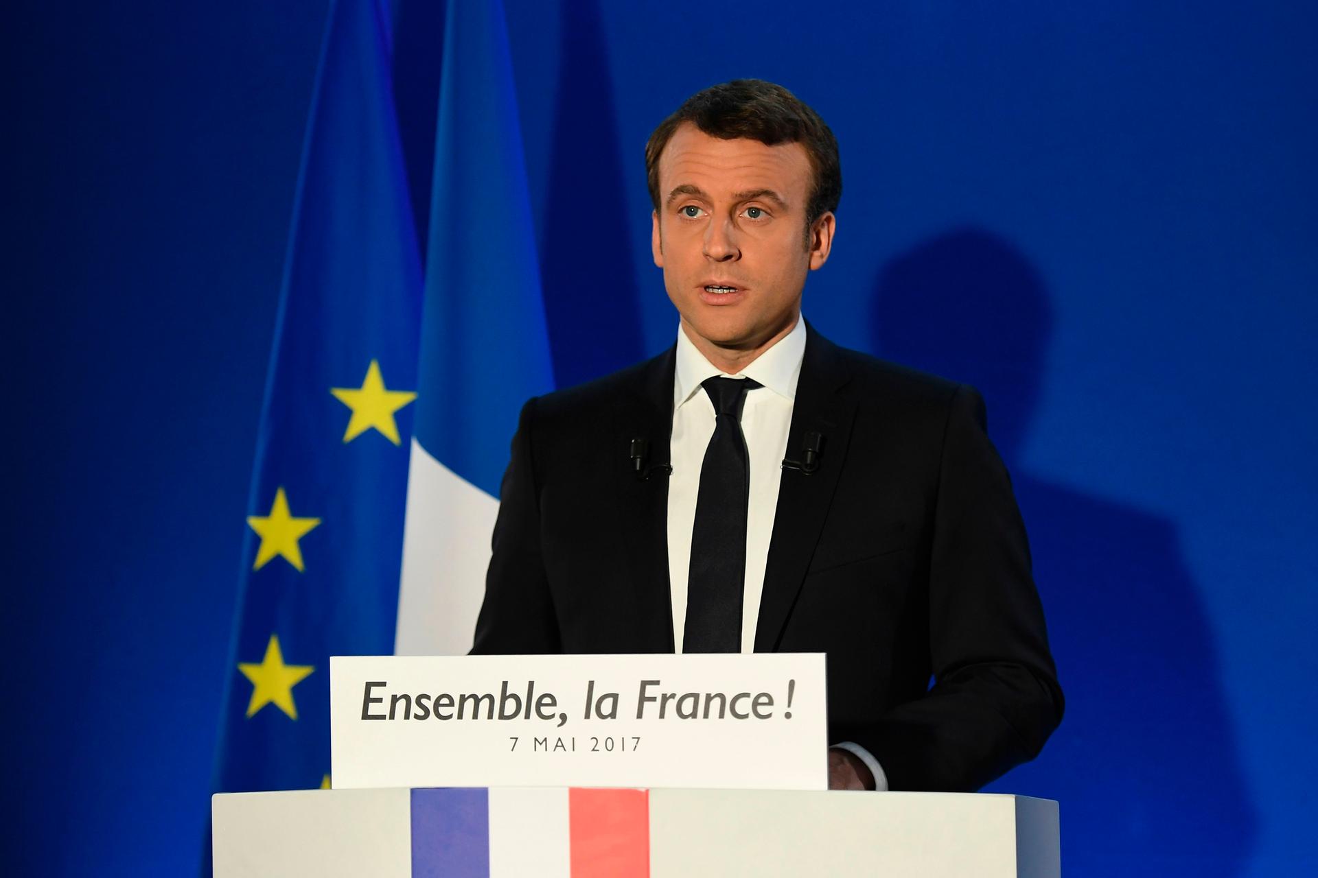 Pr Sidentschaftswahl In Frankreich Emmanuel Macron Nach Ersten