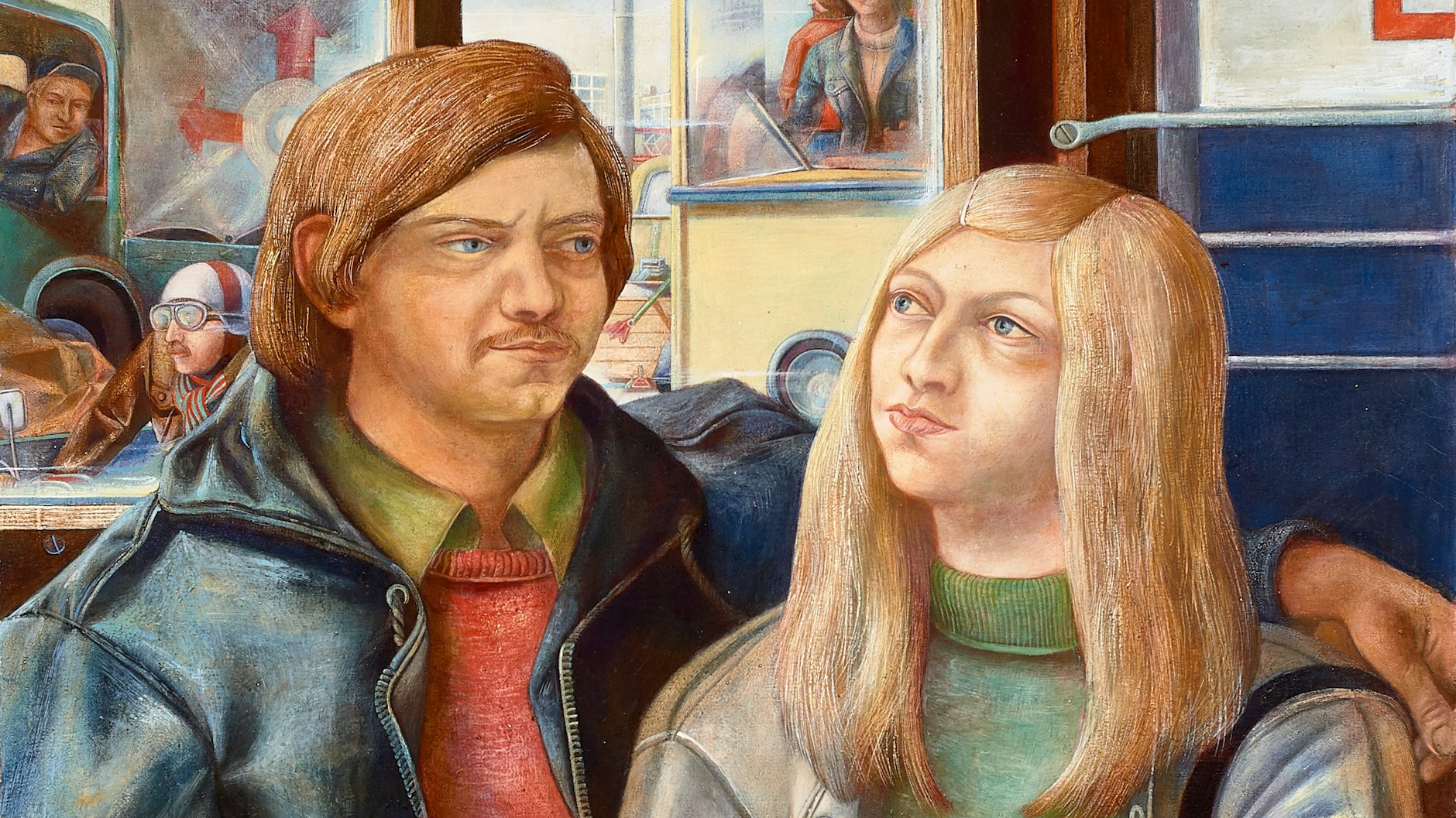 Ulrich Hachullas „Junges Paar in der Straßenbahn“ 1971/72.