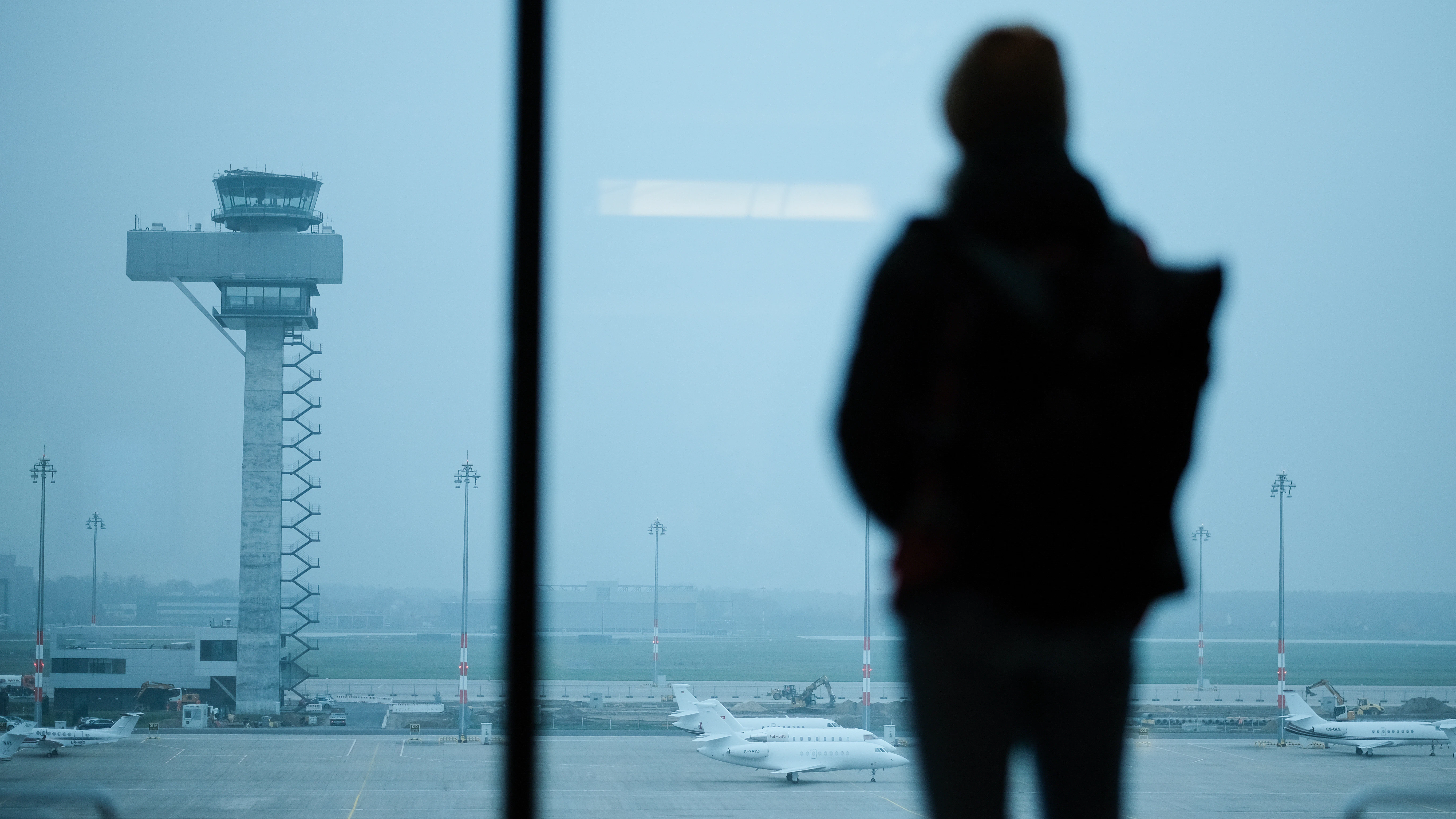 Letzte Vorbereitungen am Flughafen Berlin Brandenburg (BER).
