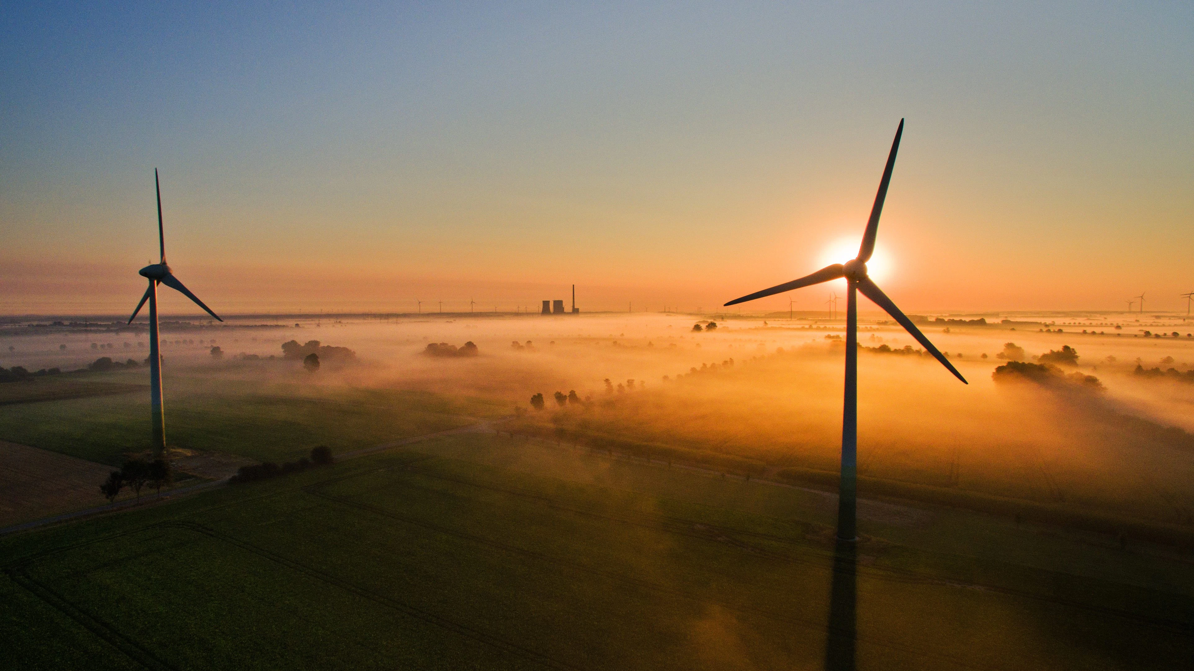 Windräder auf dem Land
