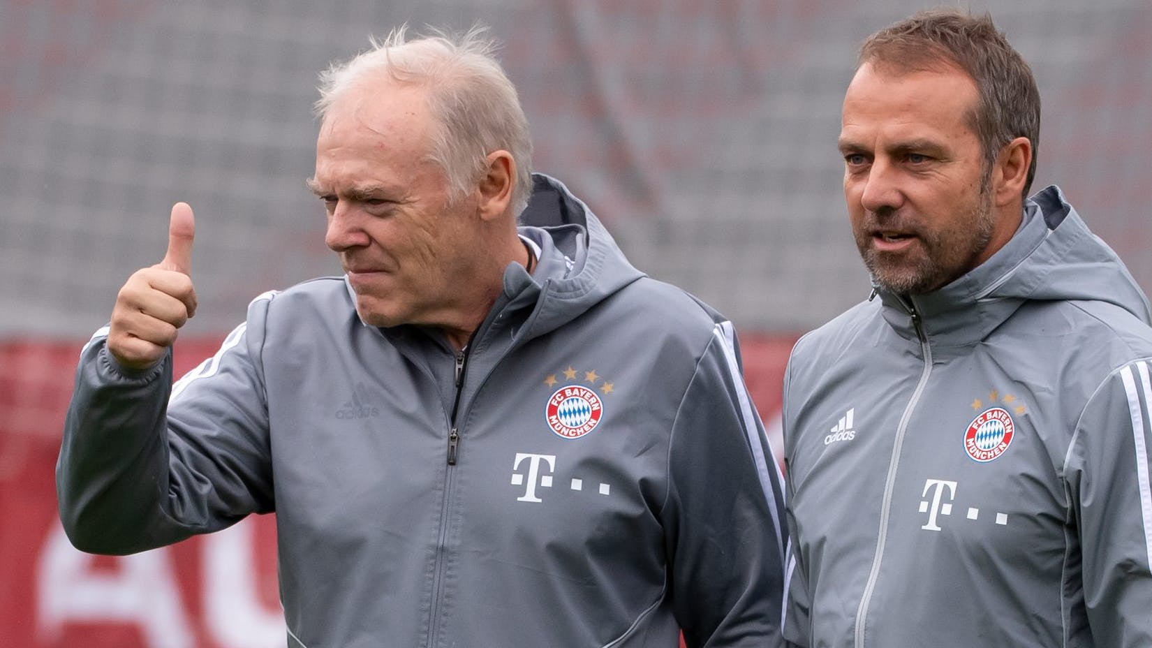 Bayern-Legende Hermann Gerland (links)