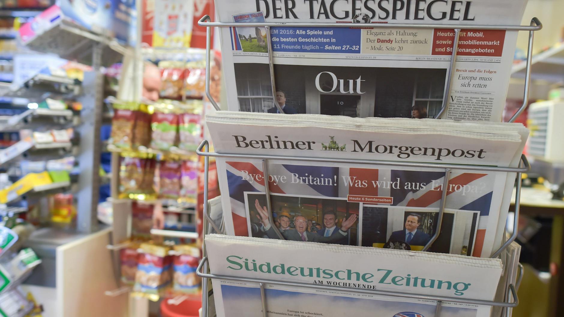 Variety of newspapers