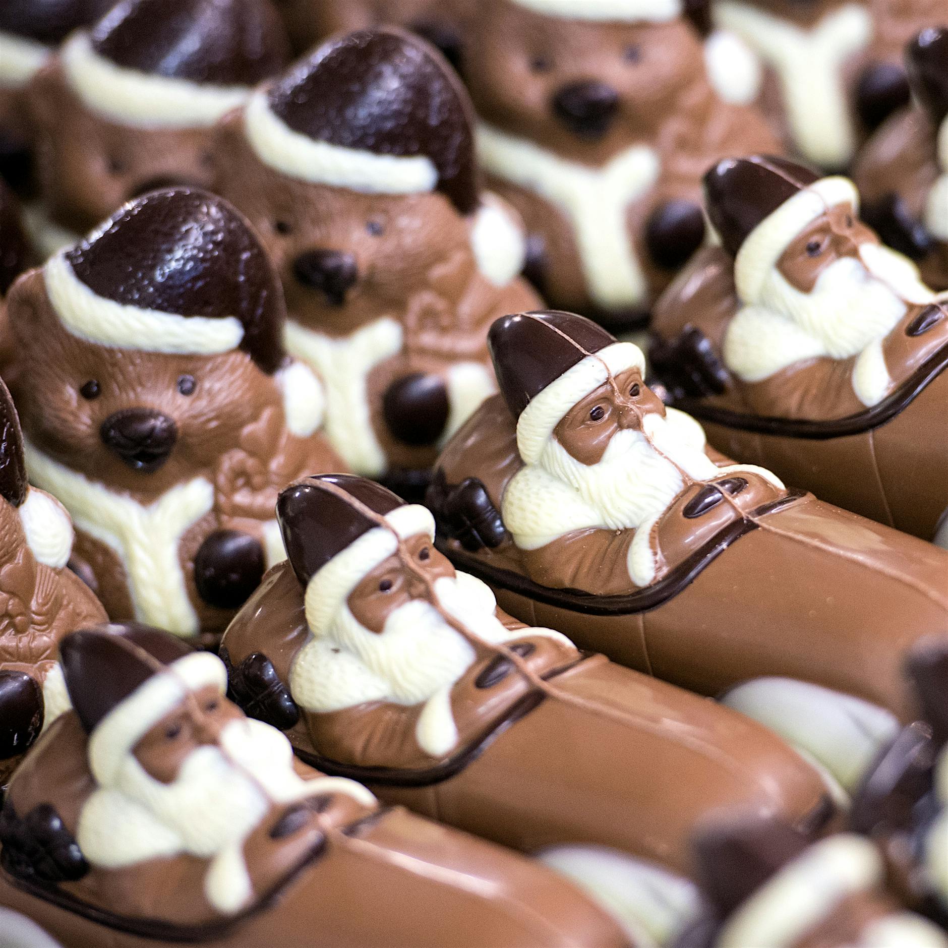 Schokolade naschen zu Weihnachten hält gesund