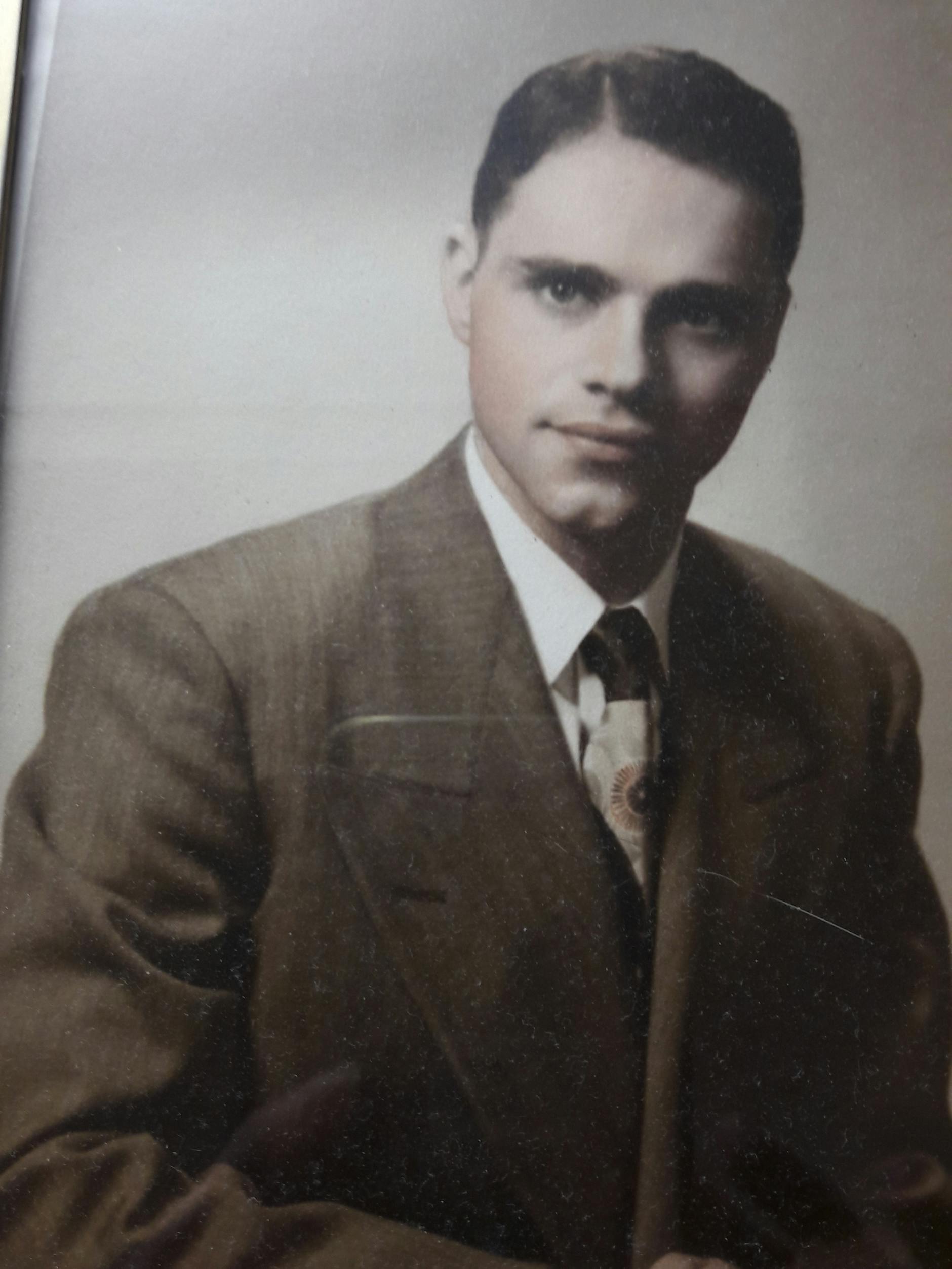 Herbert Shenkman als junger Mann