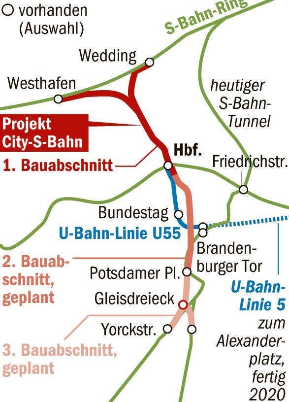 Neue Schienenwege am Berliner Hauptbahnhof