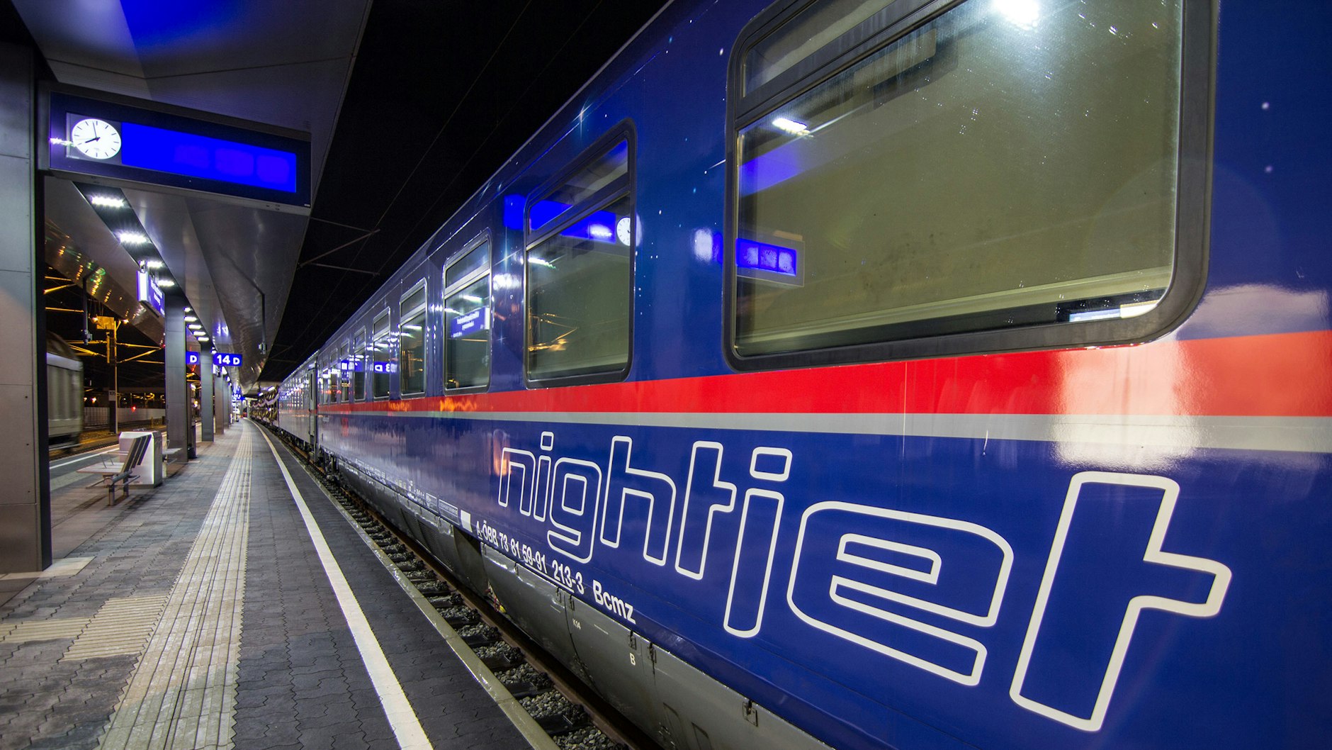 Der Nightjet 471 der ÖBB.&nbsp;