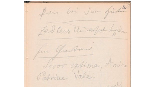 Notizen von Theodor Fontane.
