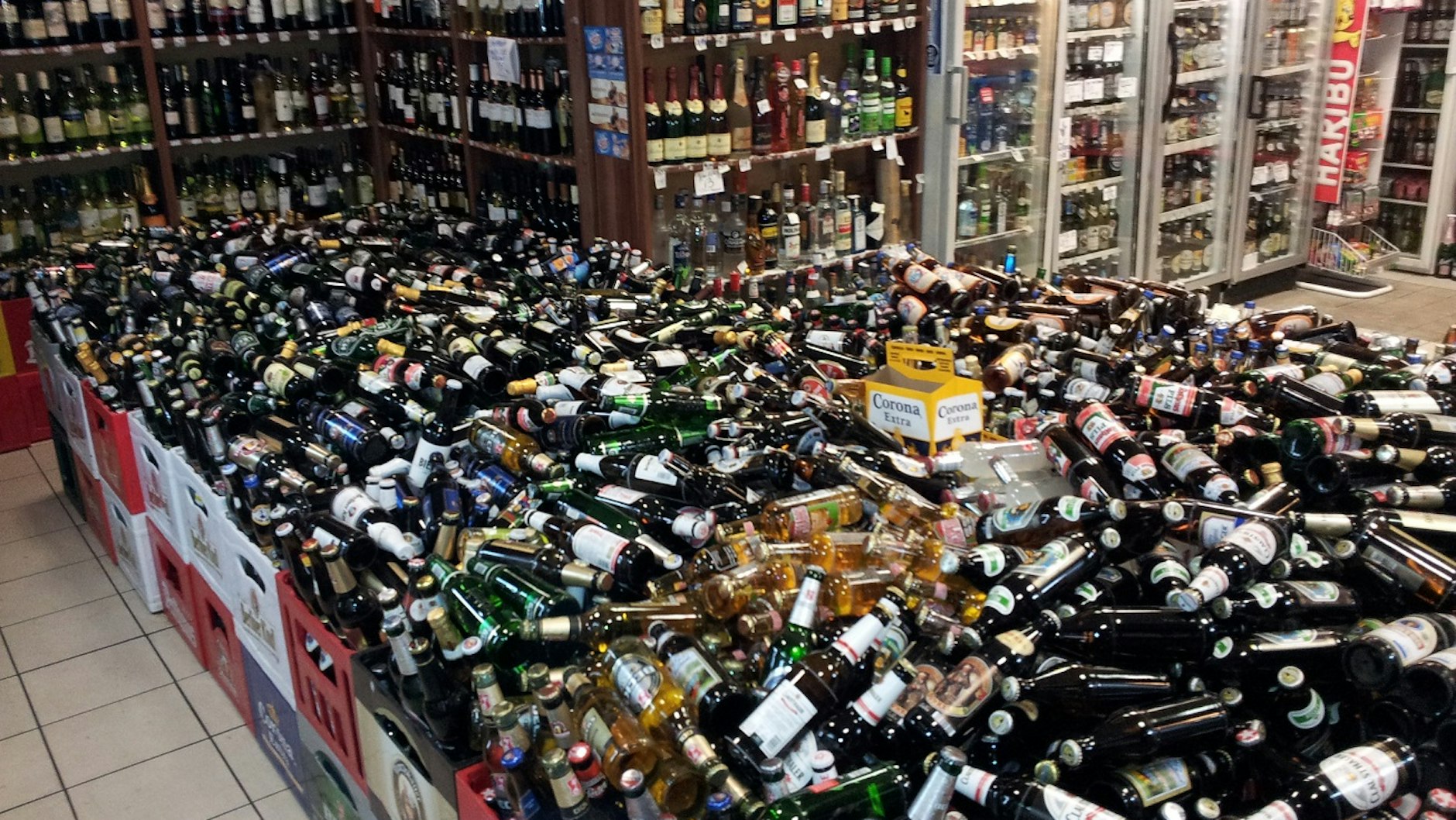 Blick in einen Berliner Spätverkauf