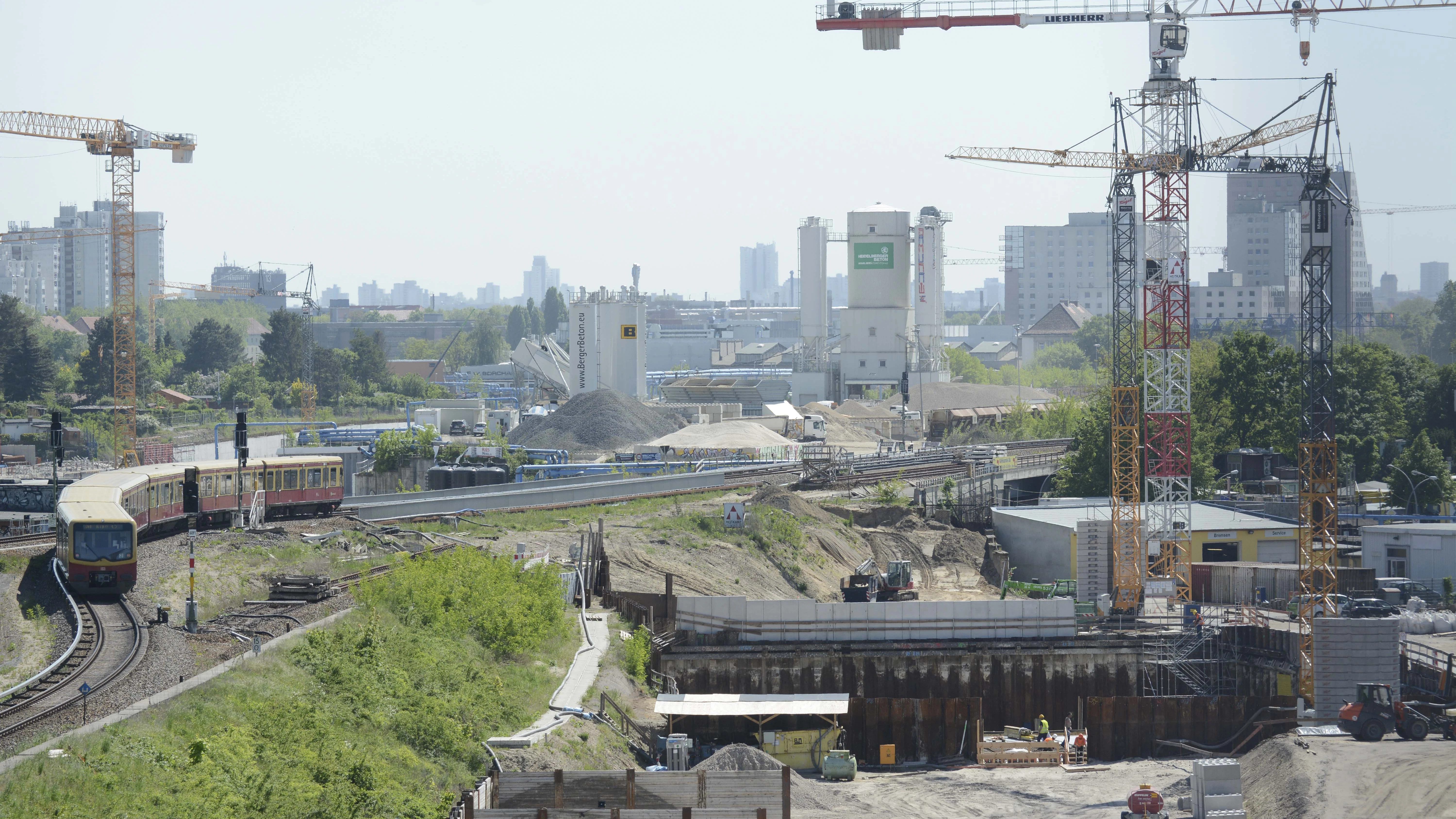 Der 16. Abschnitt der A100 ist seit 2013 im Bau. Er wird die Ringbahn unterqueren.