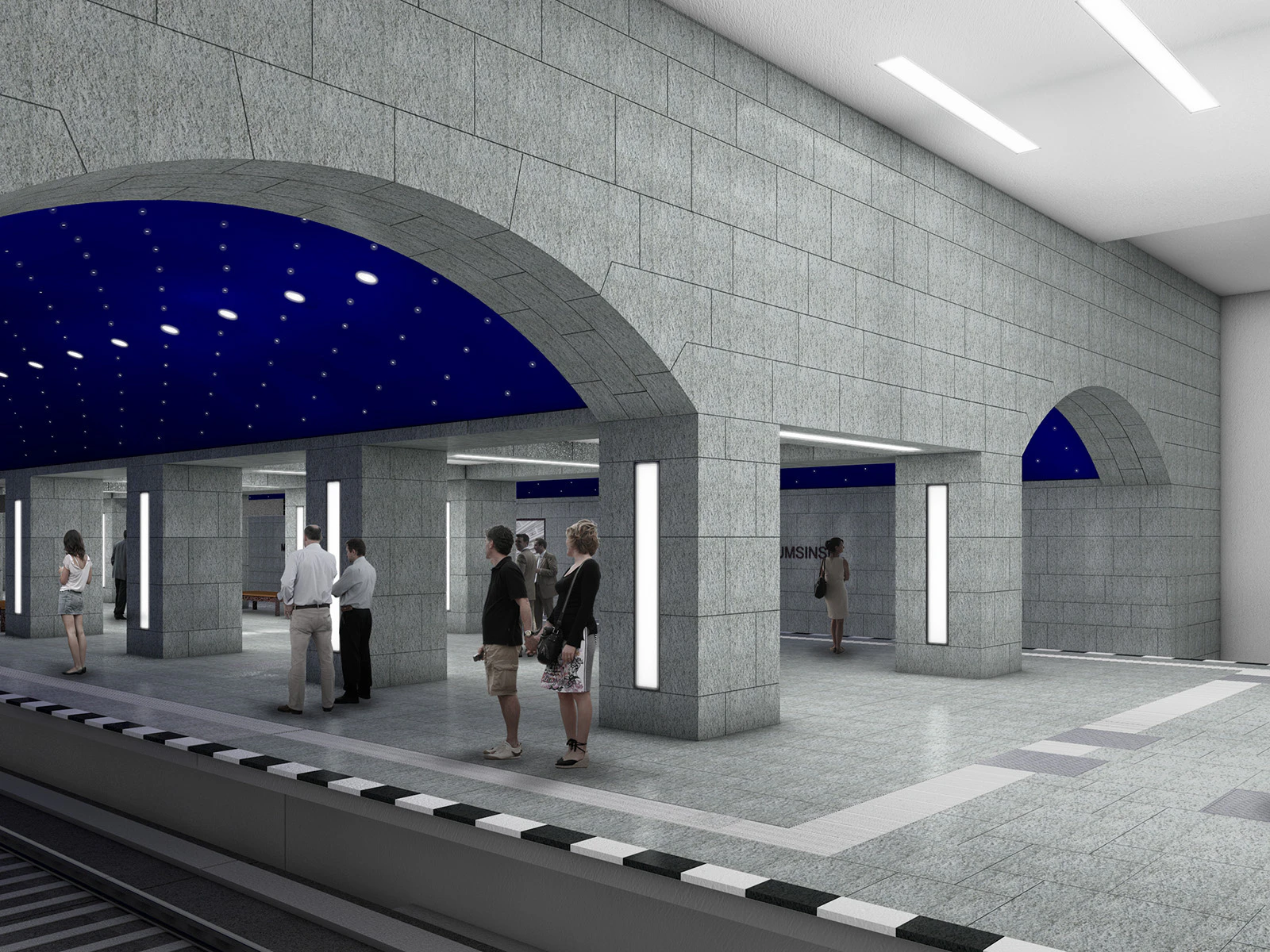 Wie aus einem großen Eisblock ein Berliner U-Bahnhof wird