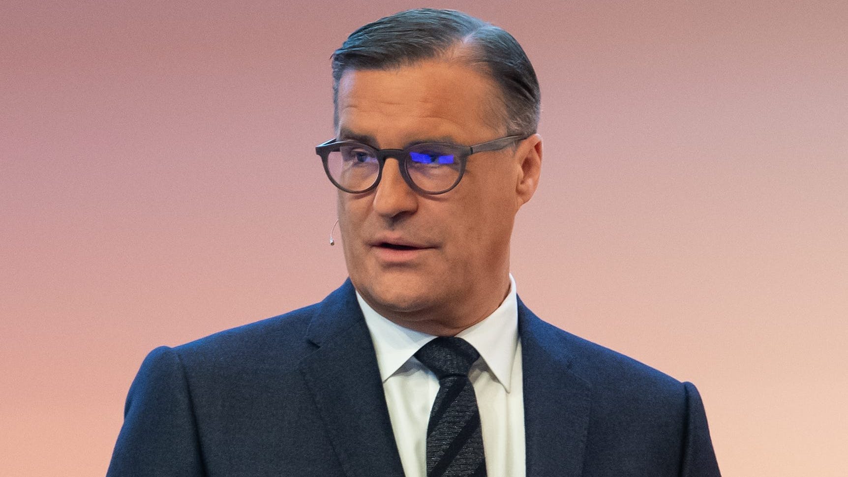 Osram-Vorstandschef Olaf Berlien auf der Hauptversammlung in München. 