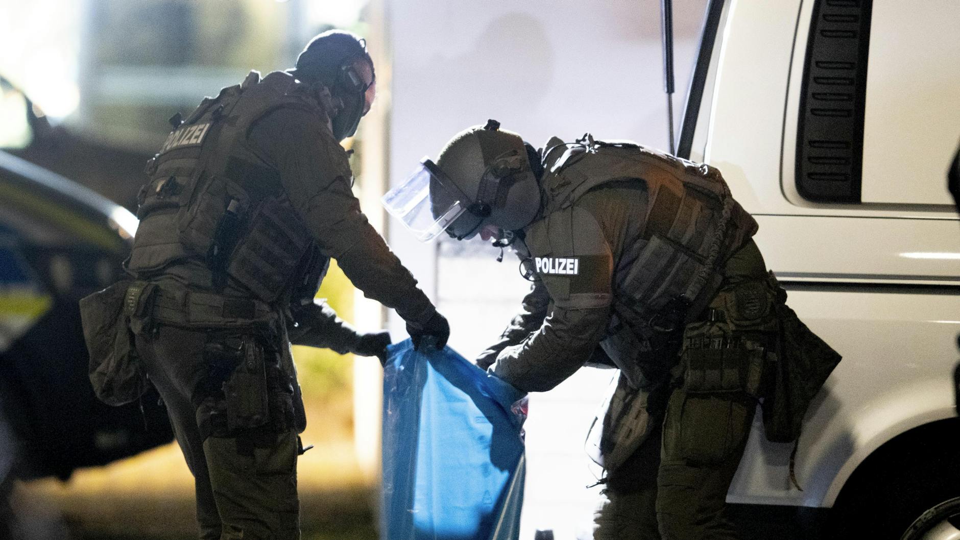 Fahndung: Spezialkräfte sind in Hanau im Einsatz. 