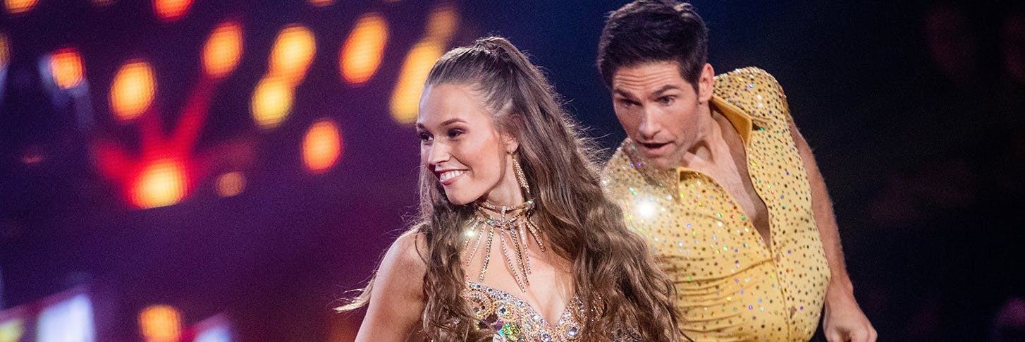 Tanzte sie sich Freitag eine Runde weiter: Laura Müller mit Christian Polanc bei „Let's Dance“.