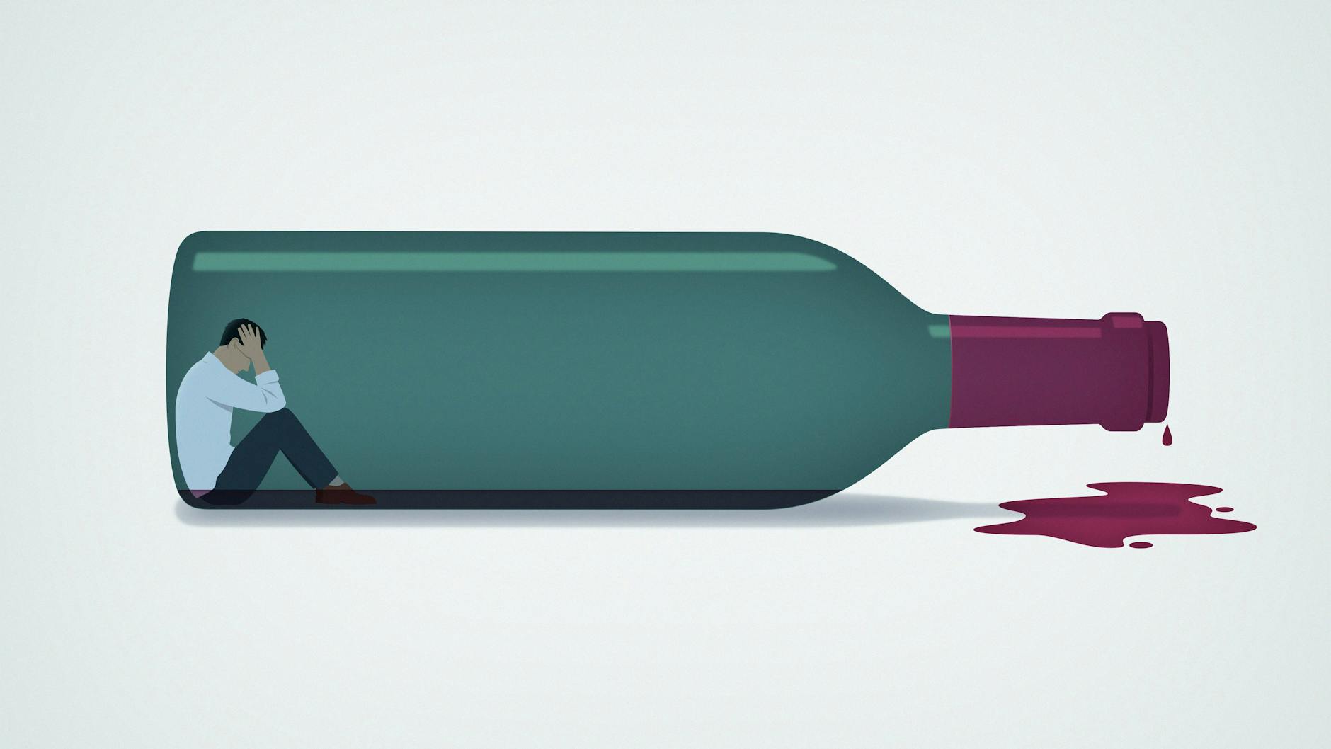 Zu viel Alkohol schadet der Gesundheit.