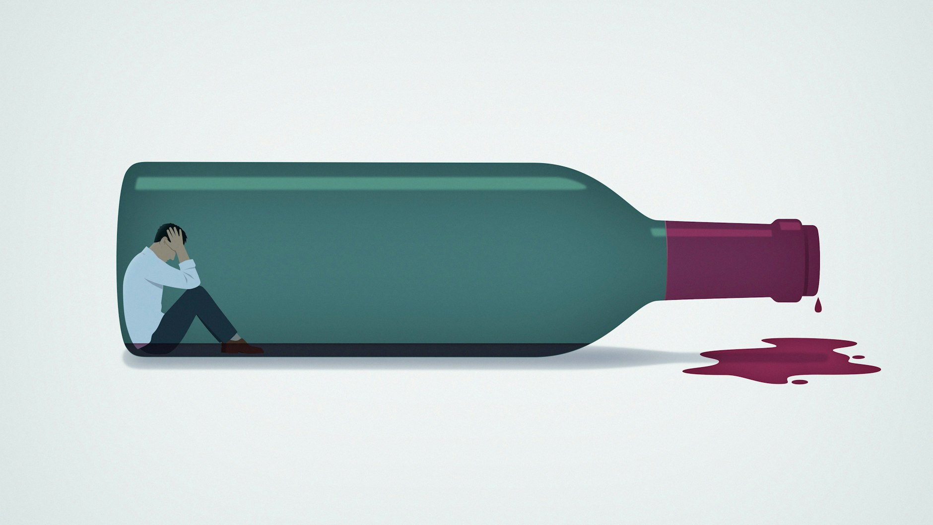 Zu viel Alkohol schadet der Gesundheit.