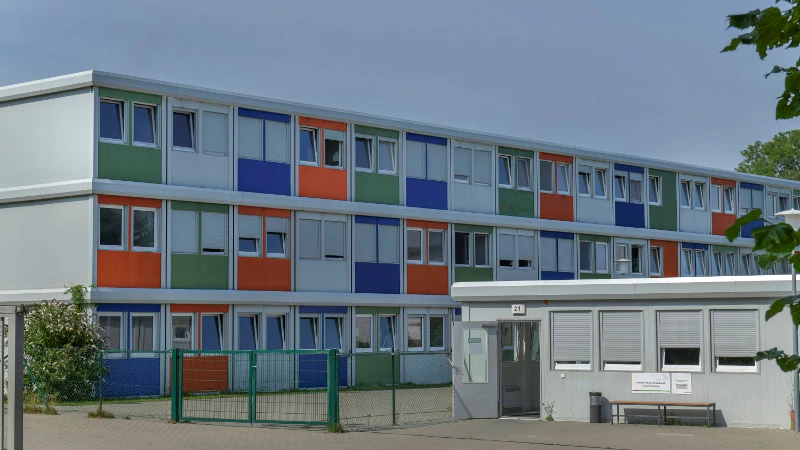 Ein Wohnheim für Flüchtlinge in Falkenberg.