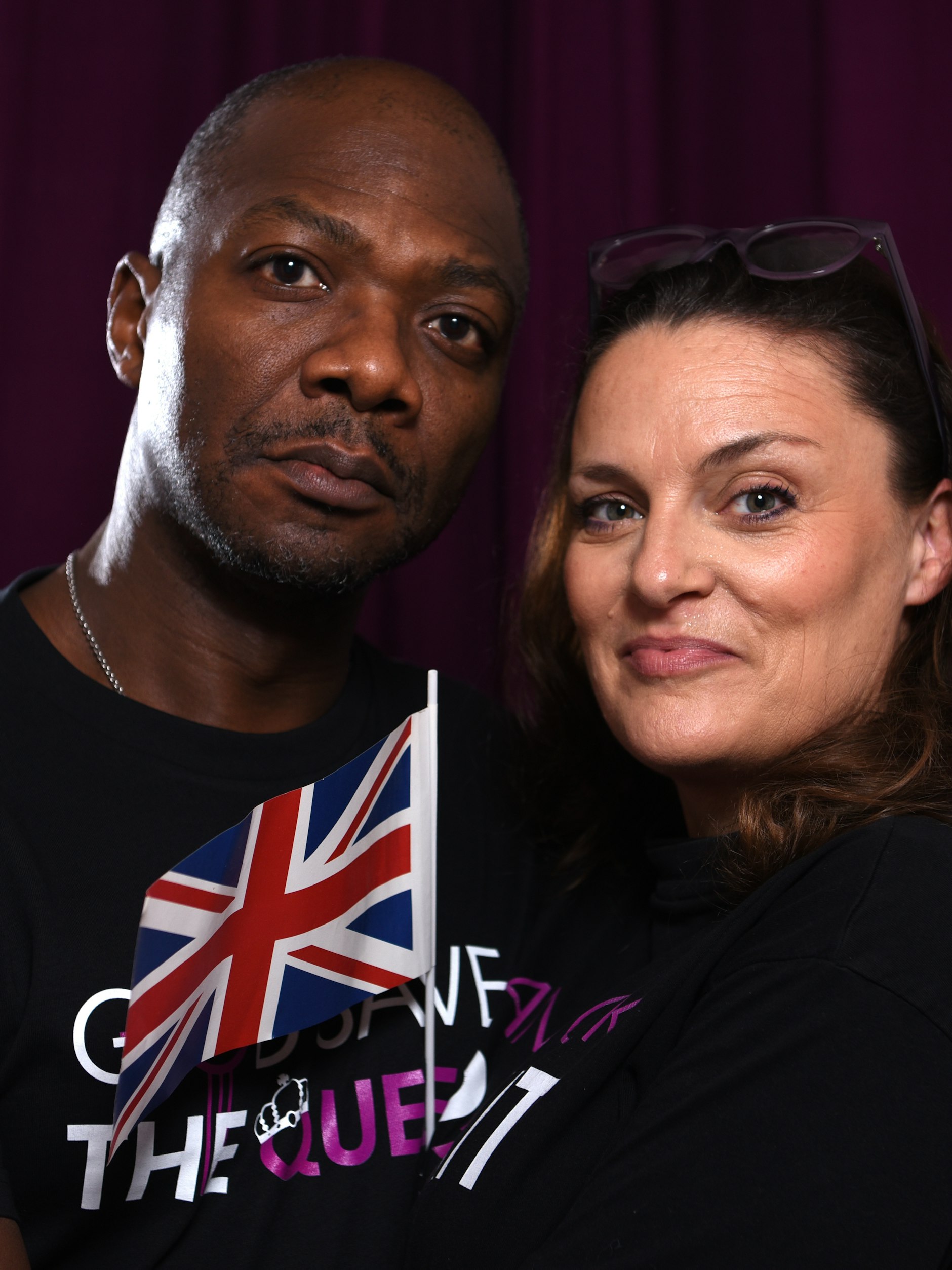 Der Entertainer Colin Brown, hier mit seiner Partnern Rebecca Carrington