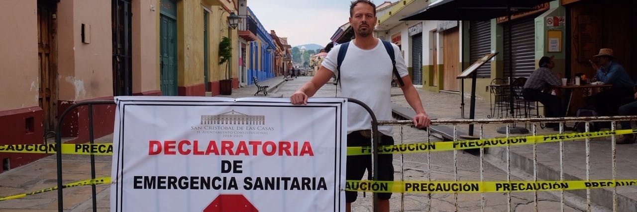 Alexander Schmalz in San Cristobal: Die touristisch geprägte Fußgängerzone in San Cristóbal ist jetzt gesperrt.