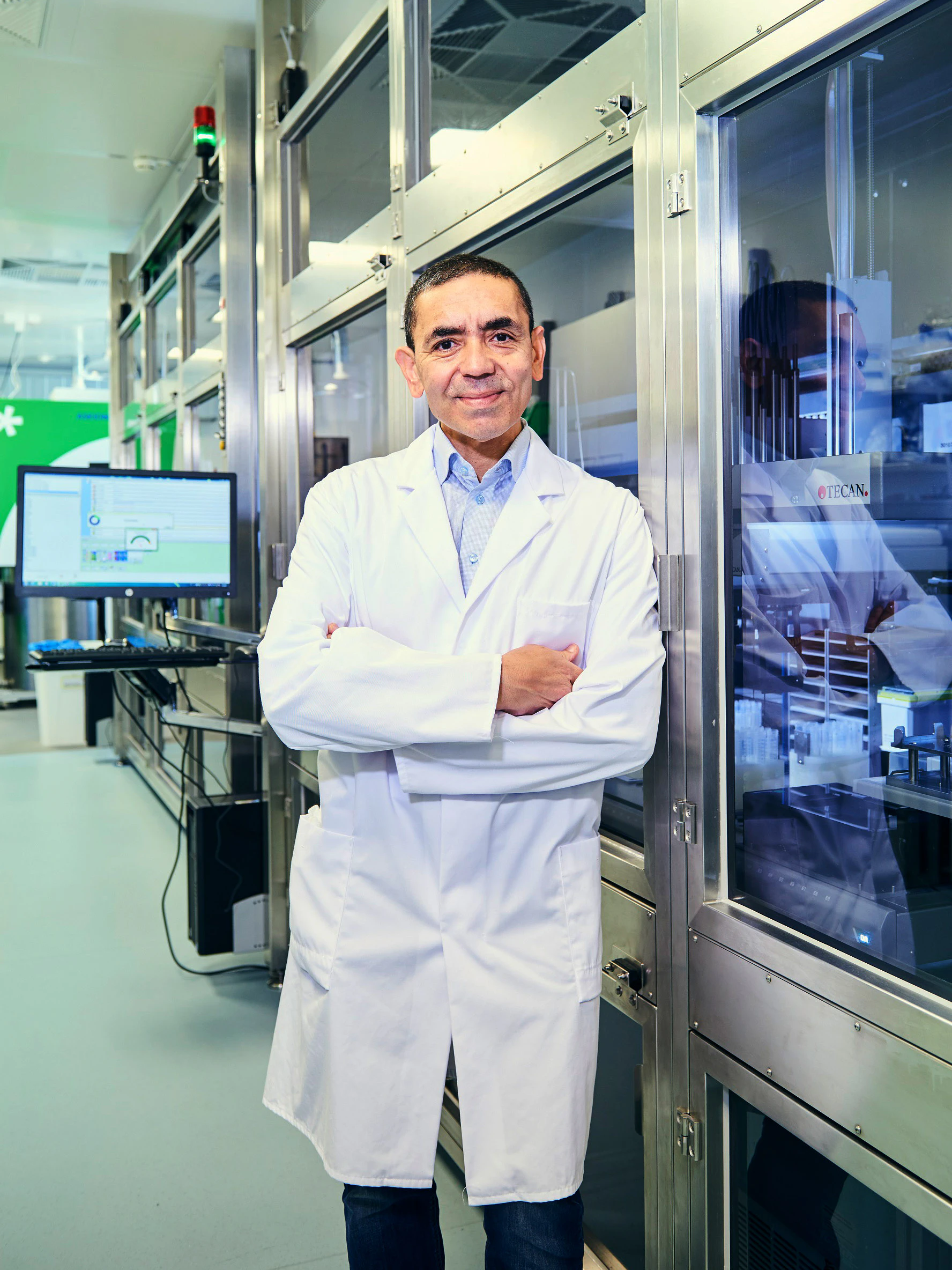 Ugur Sahin, Vorstandsvorsitzender und Mitgründer der Mainzer Firma Biontech, im Labor seines Unternehmens.&nbsp;