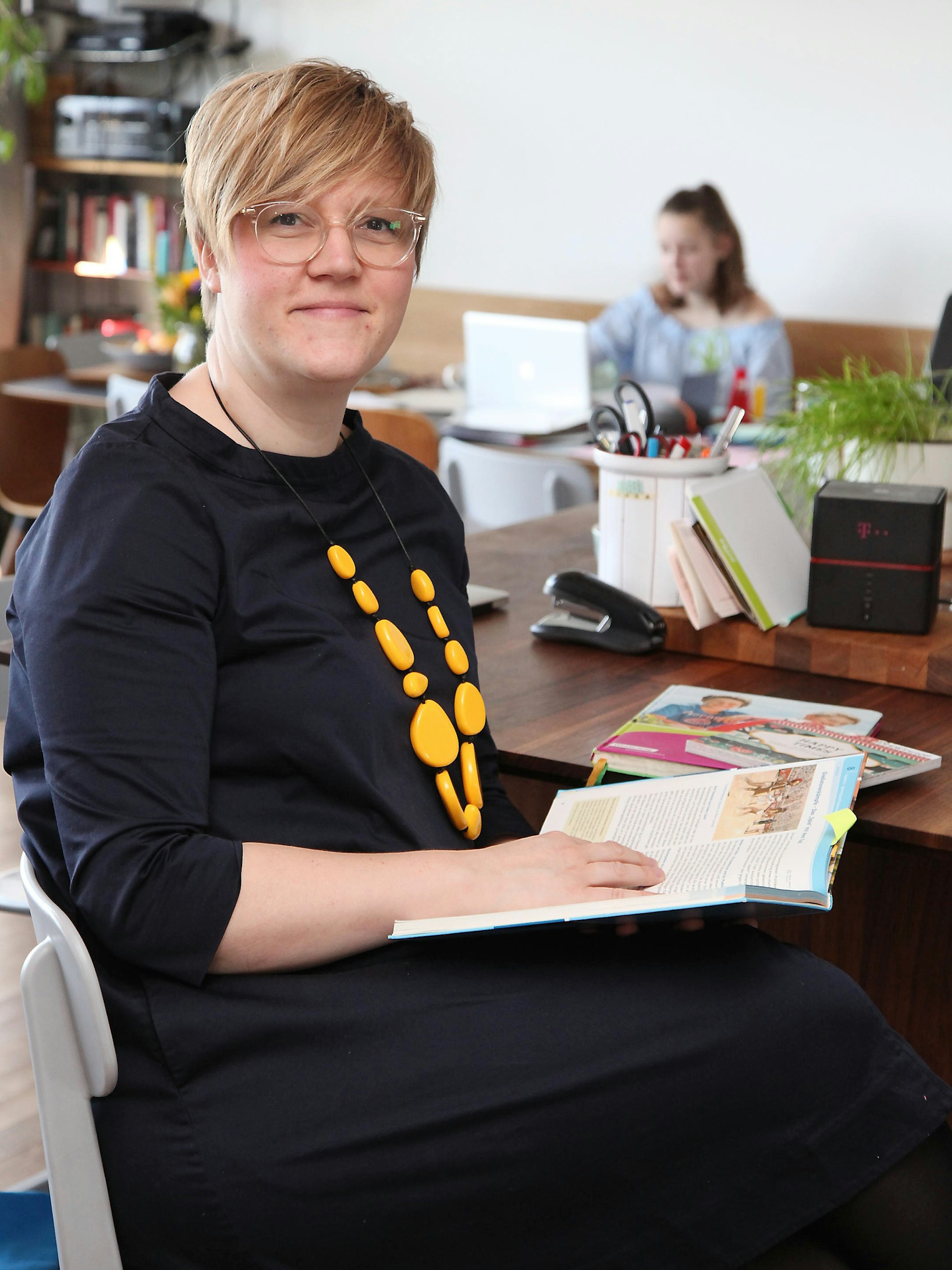 Fast alles auf online umgestellt. Die Kreuzberger Lehrerin Anne Kuhnert.