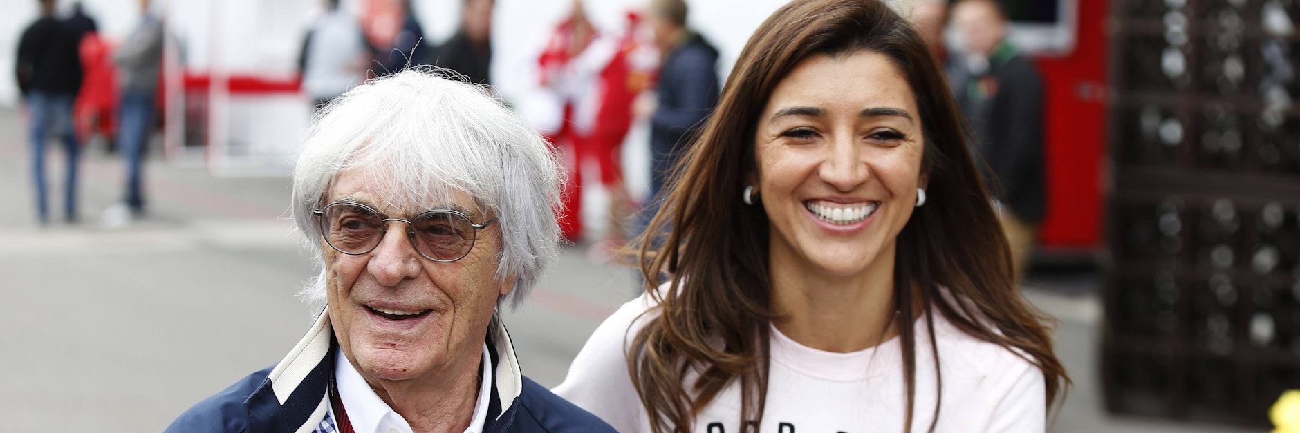 Schon länger ein Paar, nun werden sie Eltern:&nbsp;&nbsp;Bernie Ecclestone und seine 48 Jahre jüngere brasilianische Ehefrau Fabiana,