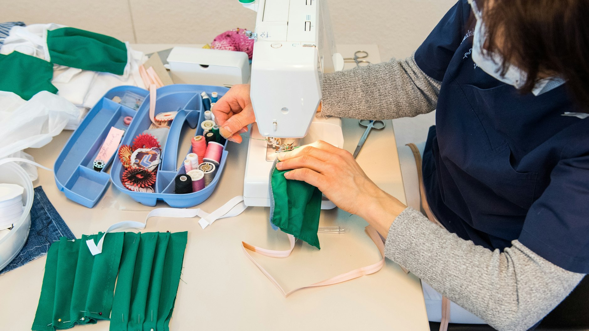 Masken sind gerade der große Hit im Nähstübchen.
