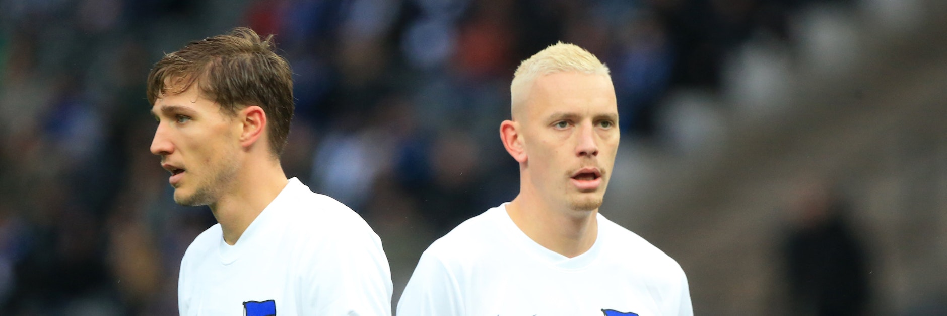 Niklas Stark und Marius Wolf (v.l.) hatten Corona-Kontakt und müssen vorsichtshalber erneut in Quarantäne. 