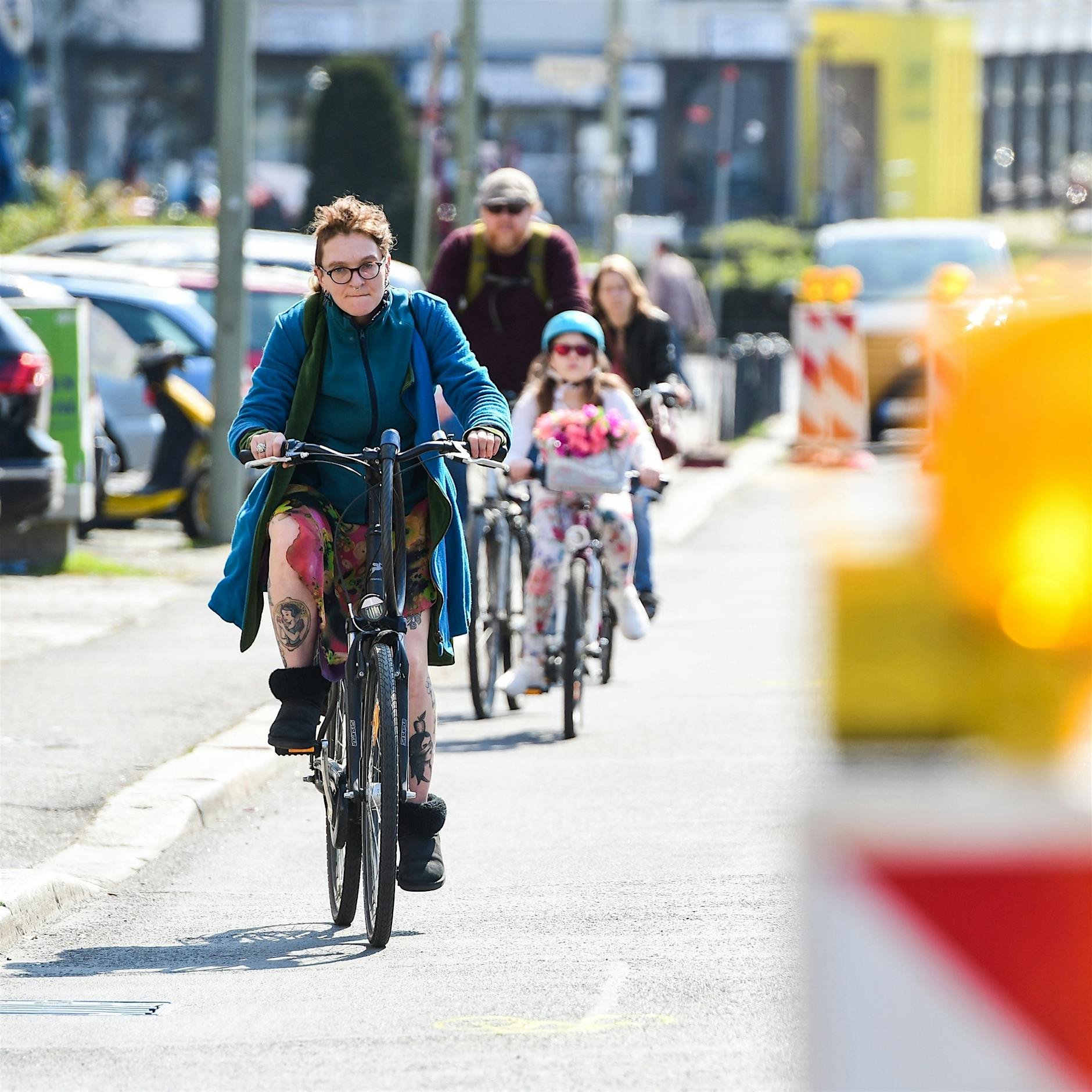 In Berlin tauchen die nächsten provisorischen Radstreifen auf