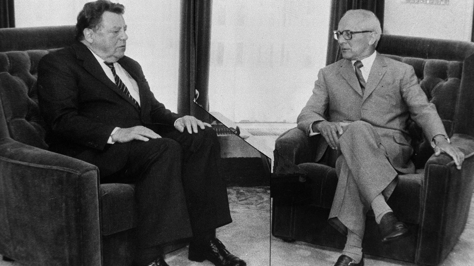 Das Treffen zwischen Erich Honecker und Franz Josef Strauß, das der DDR 1983 den Milliarden-Kredit aus dem Westen bescherte.