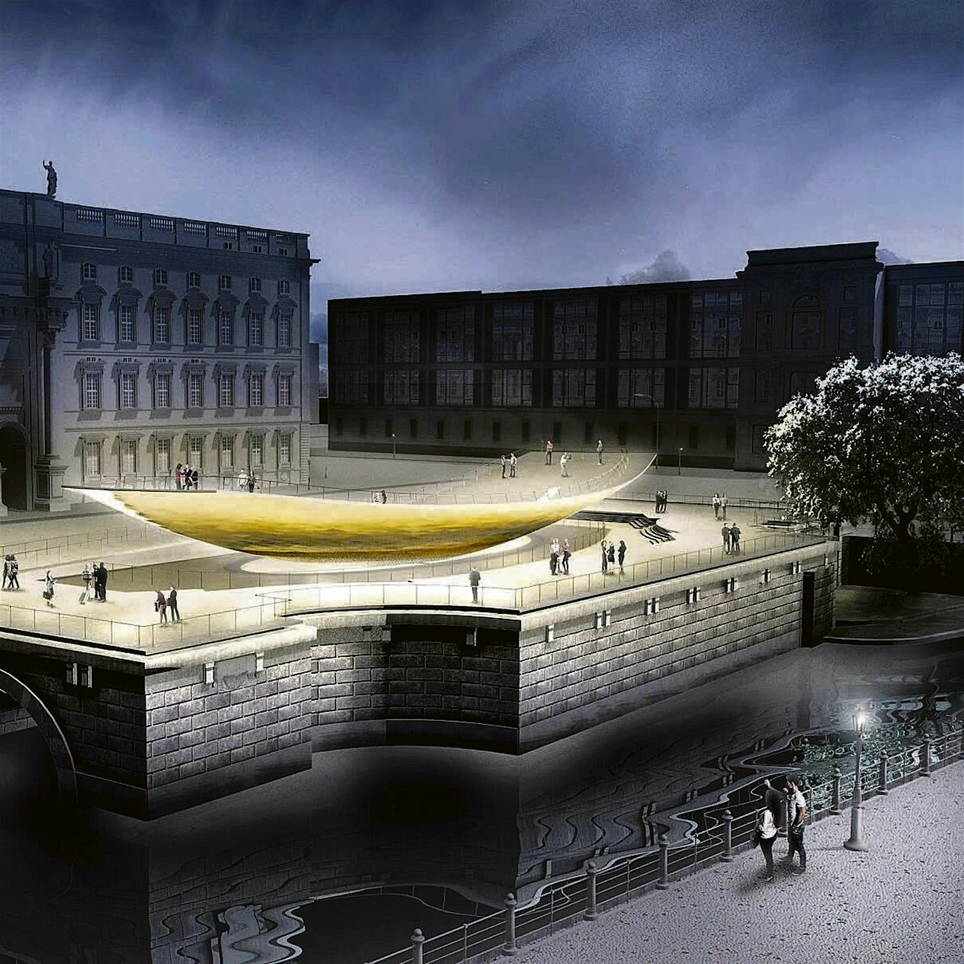 Einheitswippe spaltet die Stadt