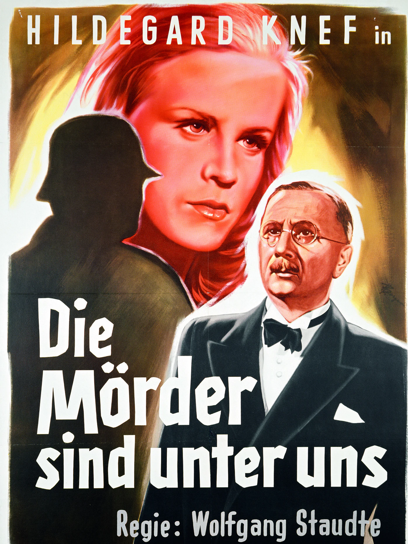 Filmplakat von Hans Möller, 1946:&nbsp;Der Film wird als erster DEFA-Film im zerstörten Berlin gedreht und im Admiralspalast uraufgeführt. Regisseur Wolfgang Staudte thematisiert Kriegstraumata und Schuld in der Gesellschaft.
