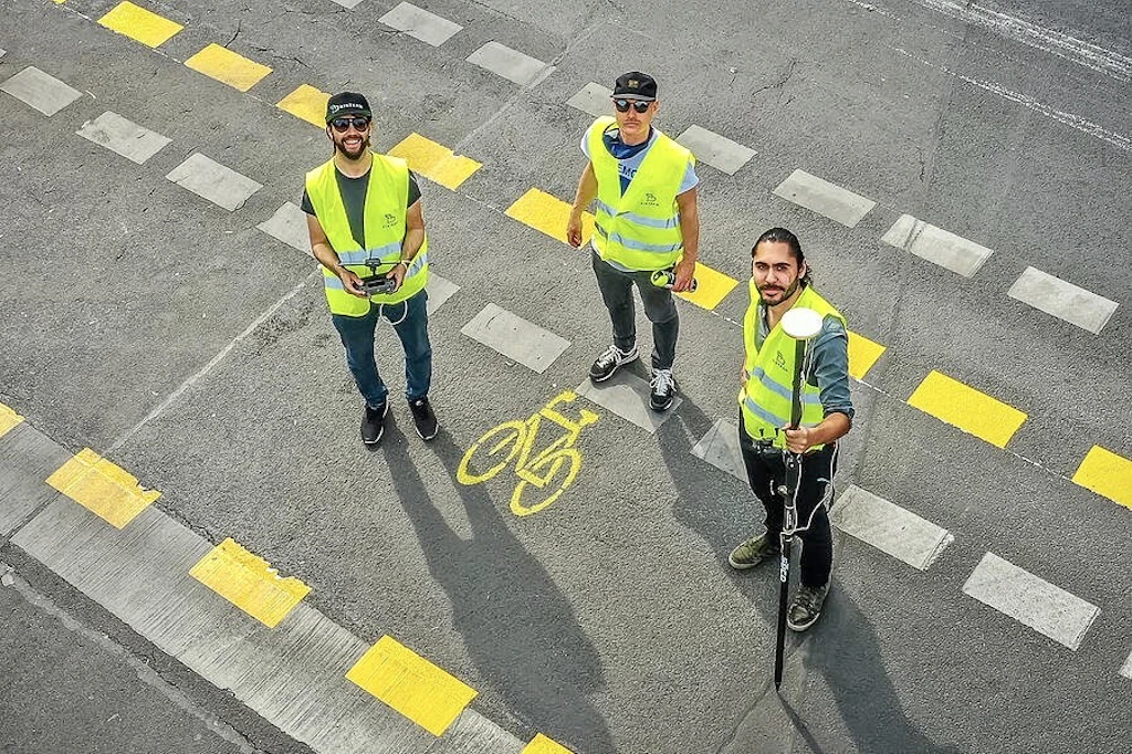 Drohnen vermessen die neuen Pop-up-Radwege in Berlin