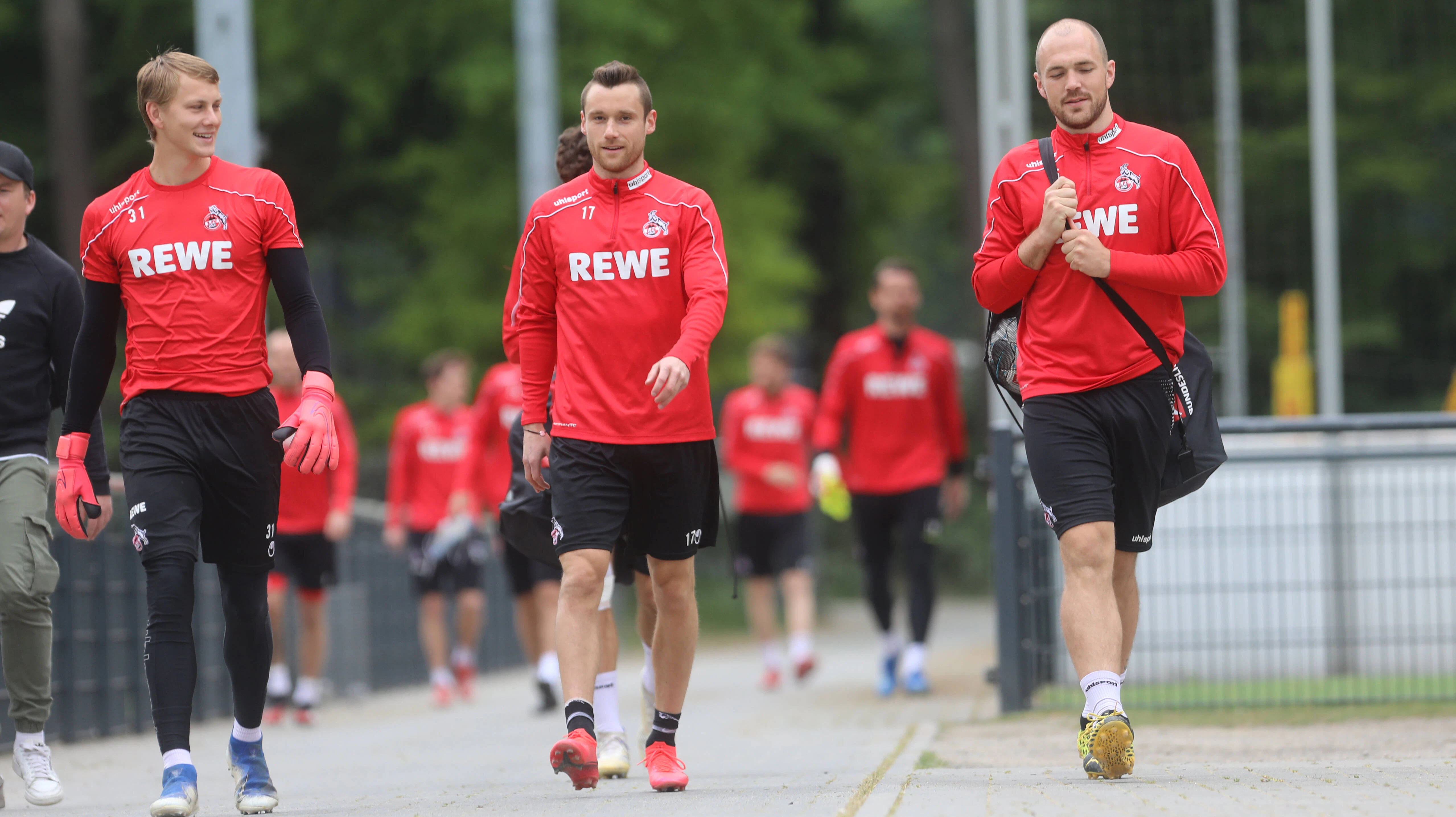 Die Profis des 1. FC Kölns trainieren trotz drei positiven Corona-Fällen weiter.&nbsp;