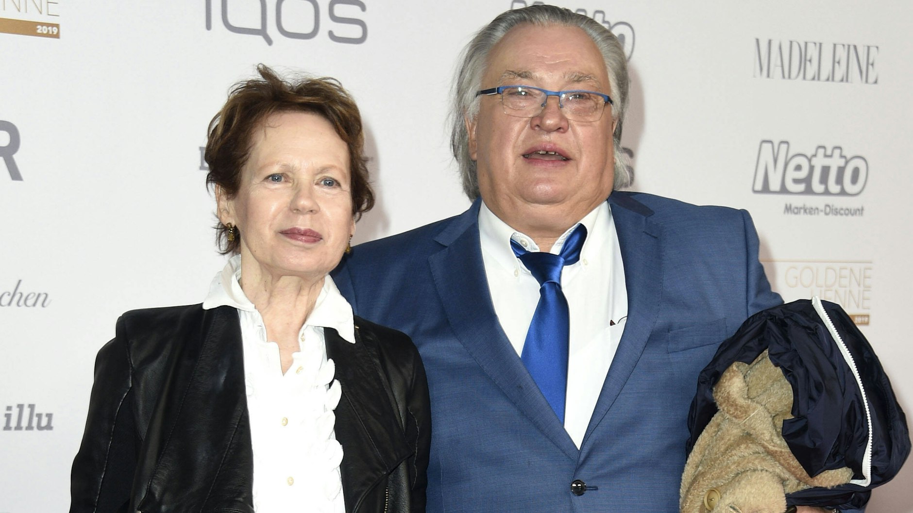 Die Schauspielerin mit  ihrem Mann Bernd Stegemann.