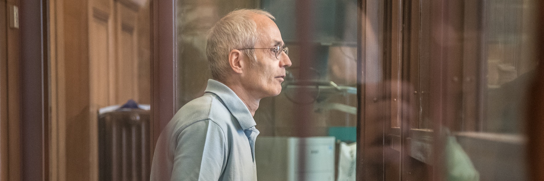 Gregor S., angeklagt des Mordes, vor dem Landgericht Moabit.