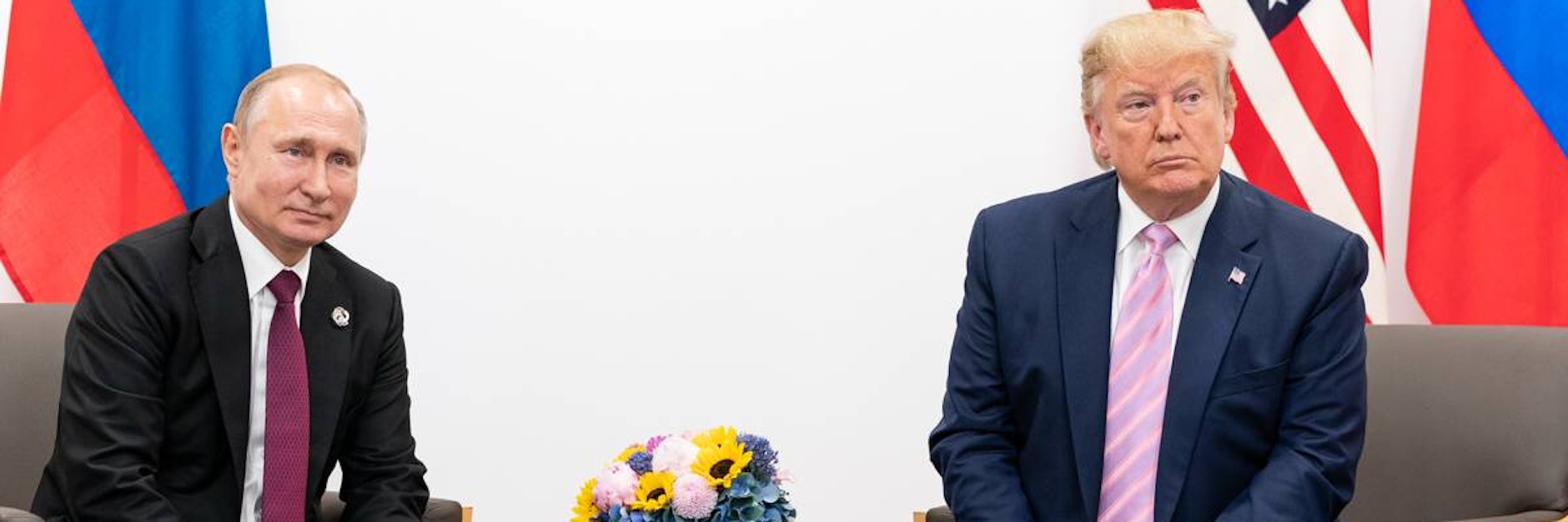 Russlands Präsident Wladimir Putin und US-Präsident Donald Trump beim G20-Gipfel in Osaka vergangenes Jahr.&nbsp;