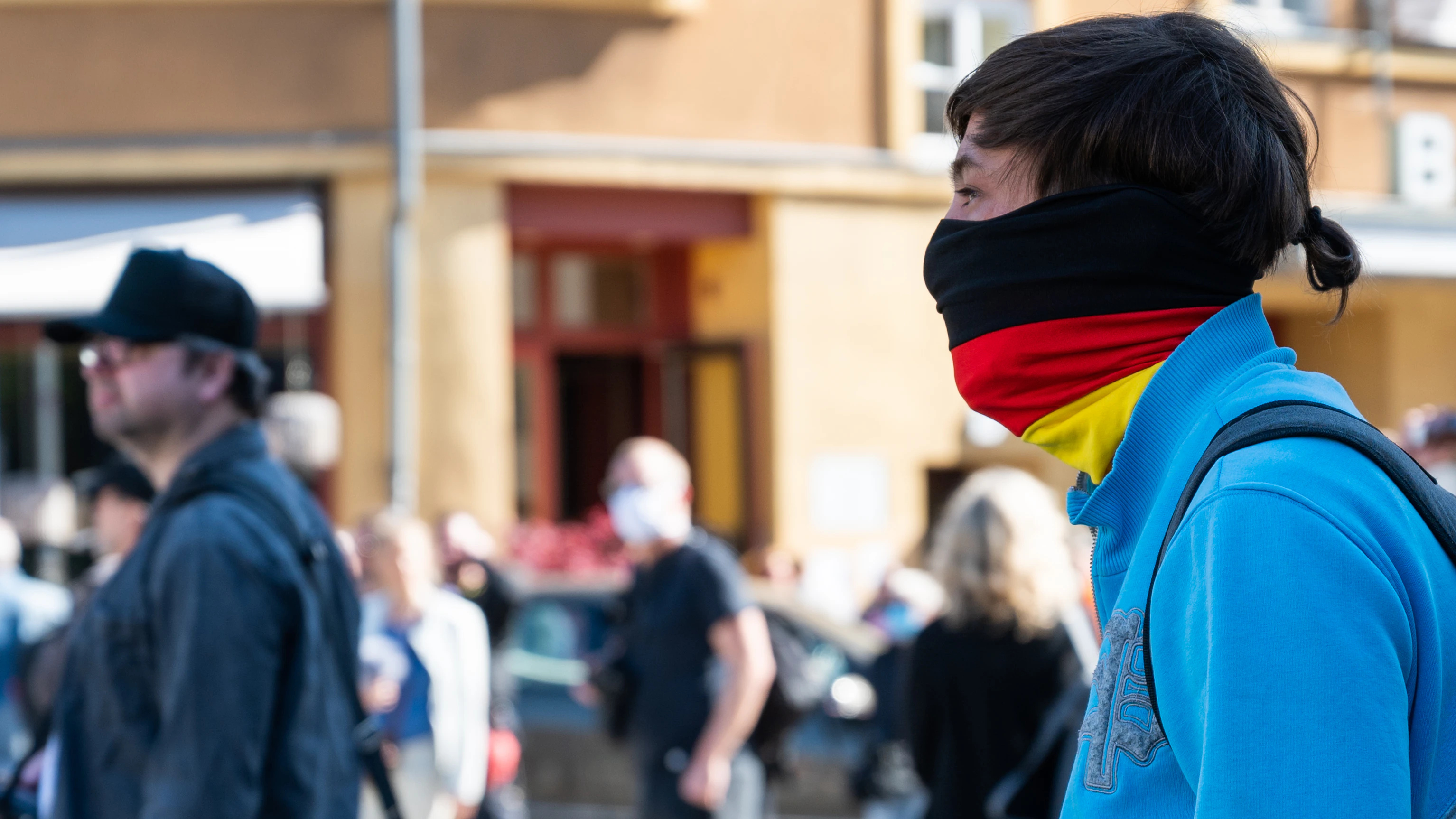 Demo gegen die Corona-Maßnahmen in Berlin.