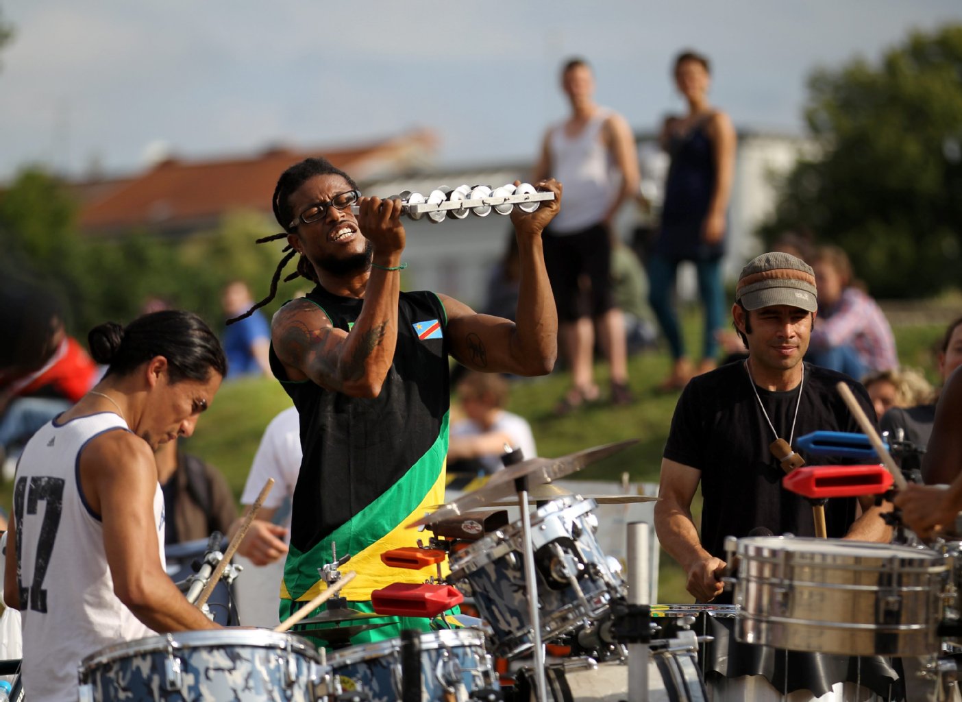 Percussion-Musik im Görlitzer Park beim Fête de la Musique 2011.