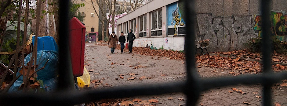 Die Gerhart-Hauptmann-Schule in Kreuzberg in Berlin.