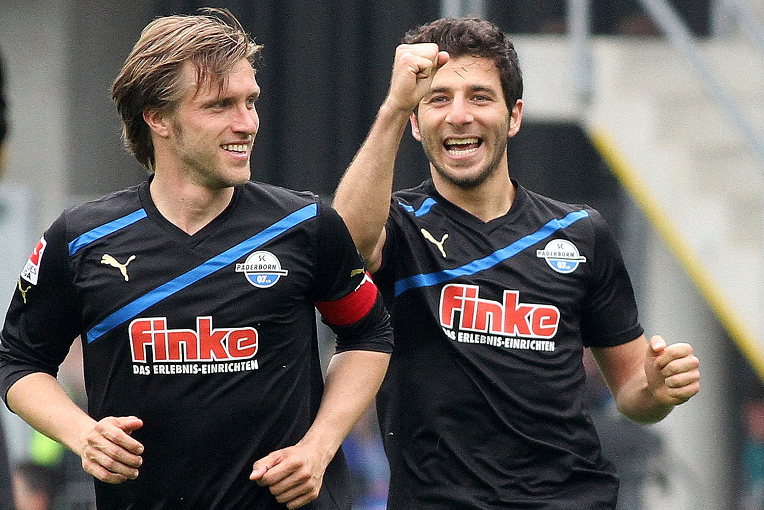 Die Hertha spielt Anfang August zum Auftakt der Zweitligasaison gegen den SC Paderborn mit Markus Krösche (l.) und Mehmet Kara.
