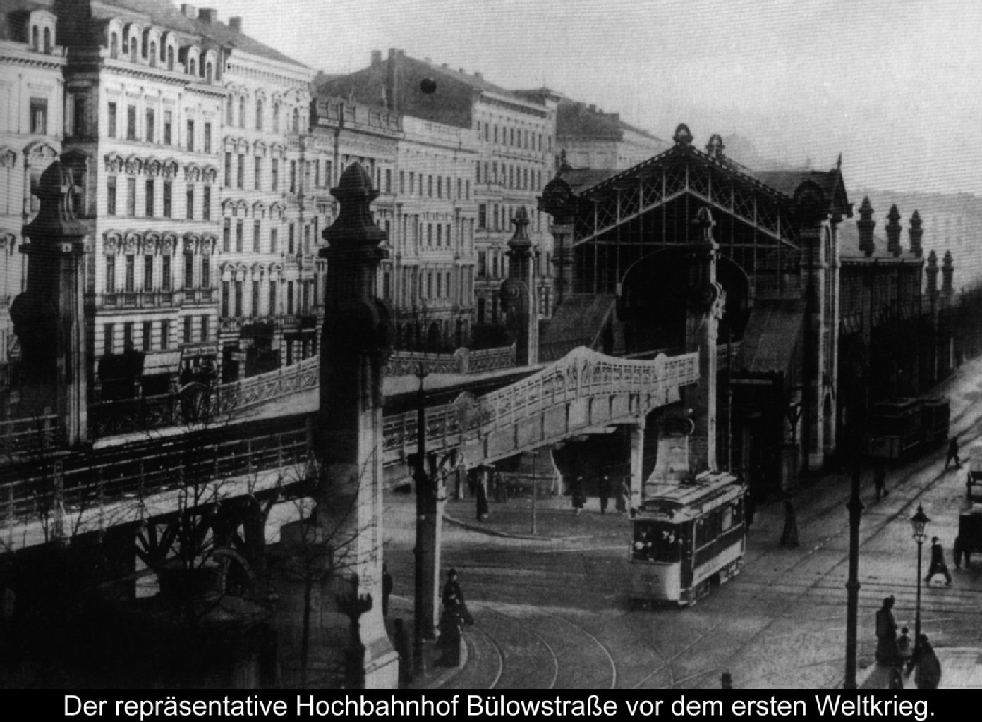 Prachtbau: Der U-Bahnhof Bülowstraße 1914 vor dem ersten Weltkrieg.