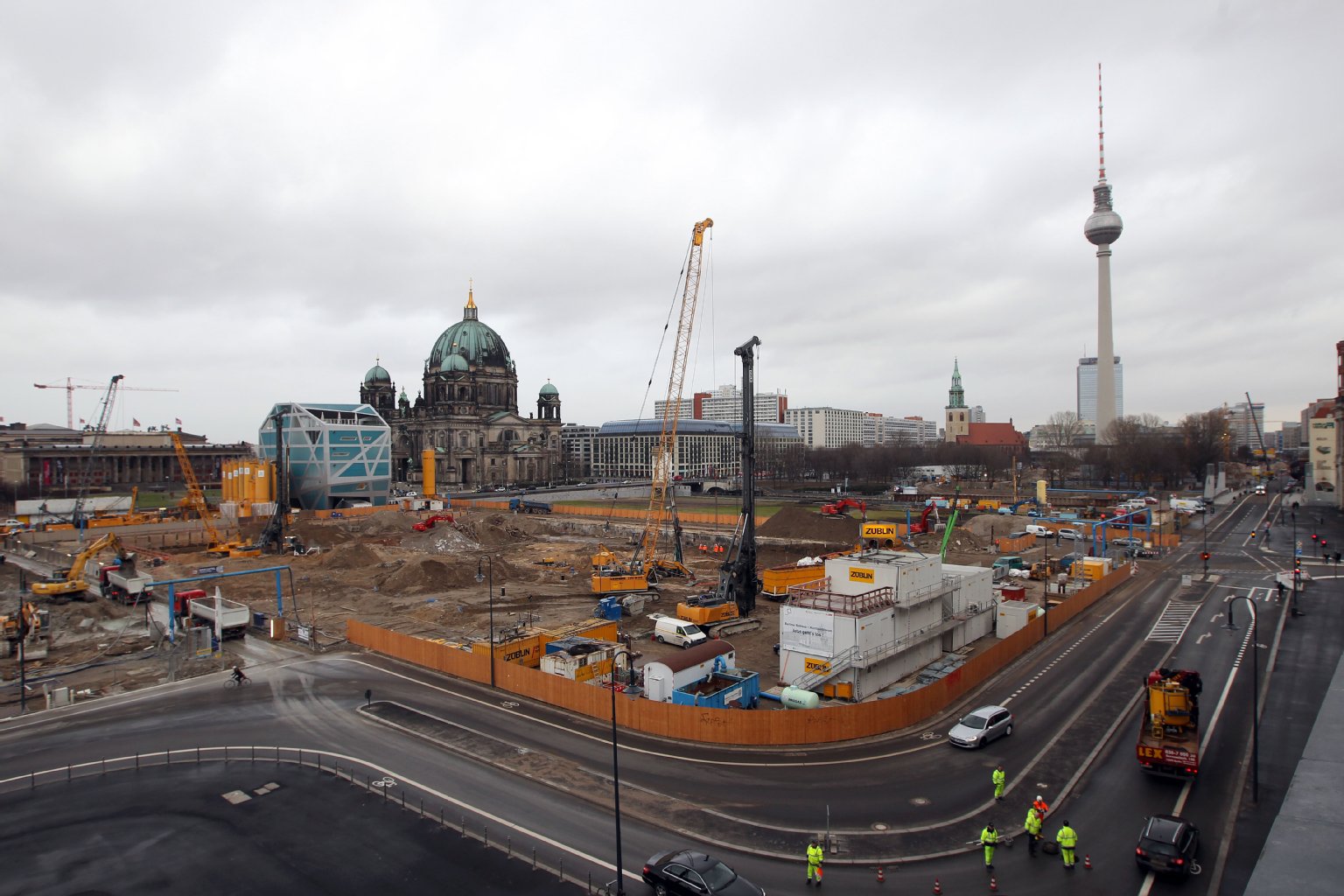 Das Schlossäußere soll auf dem Areal wieder aufgebaut werden, inklusive Humboldt-Forum.