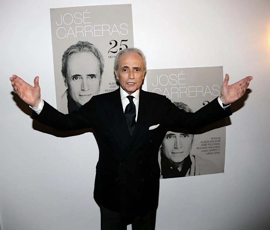 José Carreras stellt im Clubrestaurant The Grand sein neues Album vor.
