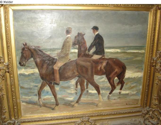 Max Liebermann: "Reiter am Strand", Gemälde, 1901