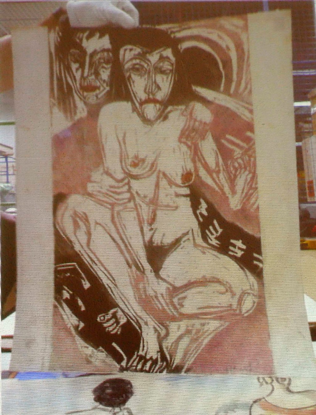 Ernst Ludwig Kirchner: „Melancholisches Mädchen“, undatiert