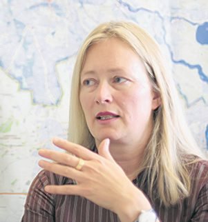Theresa Keilhacker, Vize-Präsidentin der Architektenkammer, hält das ganze Schlossprojekt für falsch. Sie hätte sich eine temporäre Nutzung des asbestsanierten Palastes der Republik gewünscht.