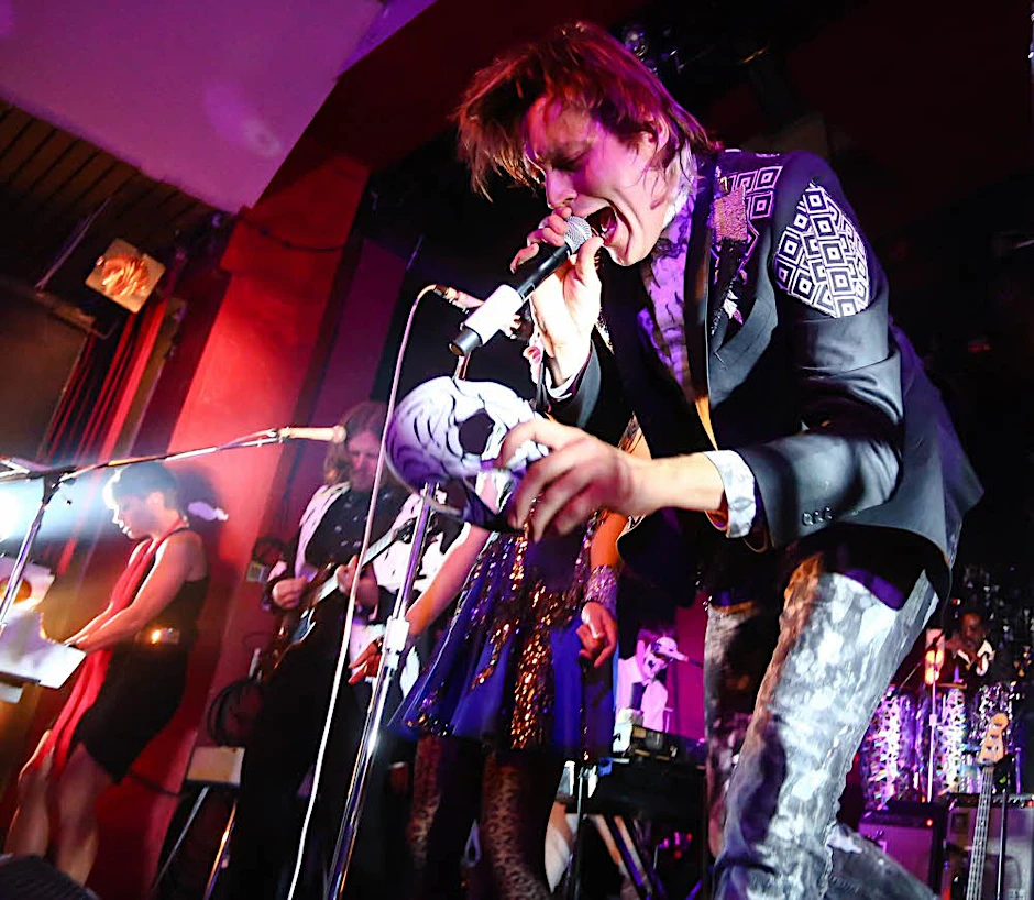 Arcade-Fire-Sänger Win Butler am Dienstag bei seinem Berliner Konzert.