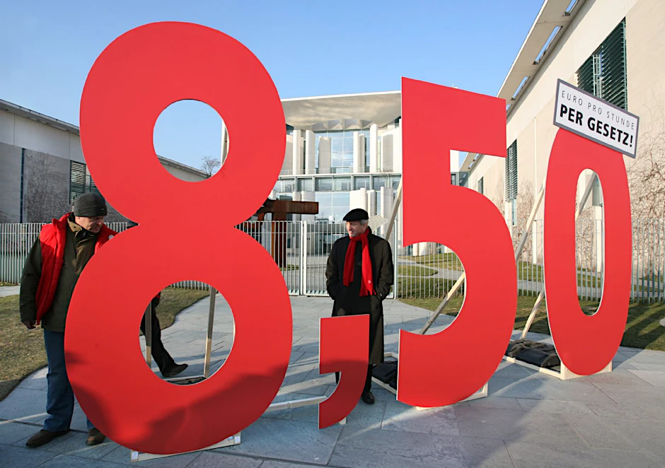 Erneut in der Debatte: Mindestlohn von 8,50 Euro pro Stunde