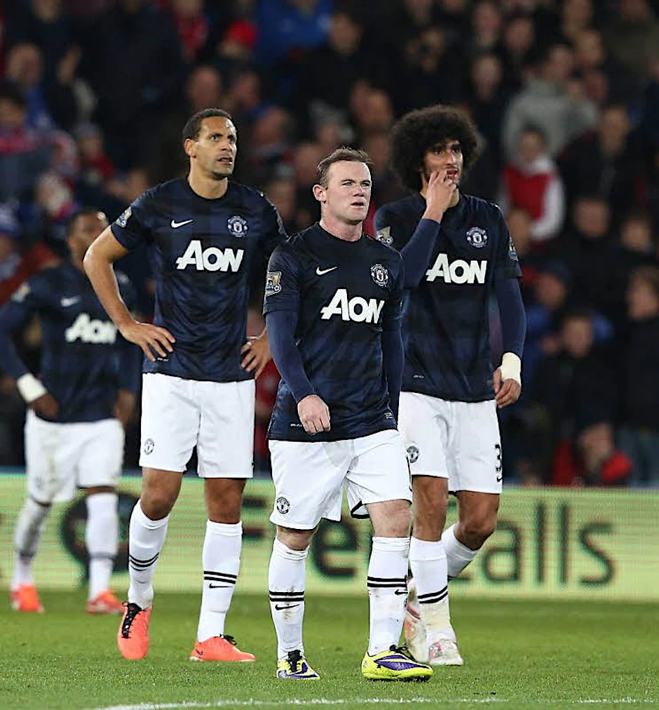 Elegante Haarmoden: Rio Ferdinand, Wayne Rooney und Marouane Fellaini.